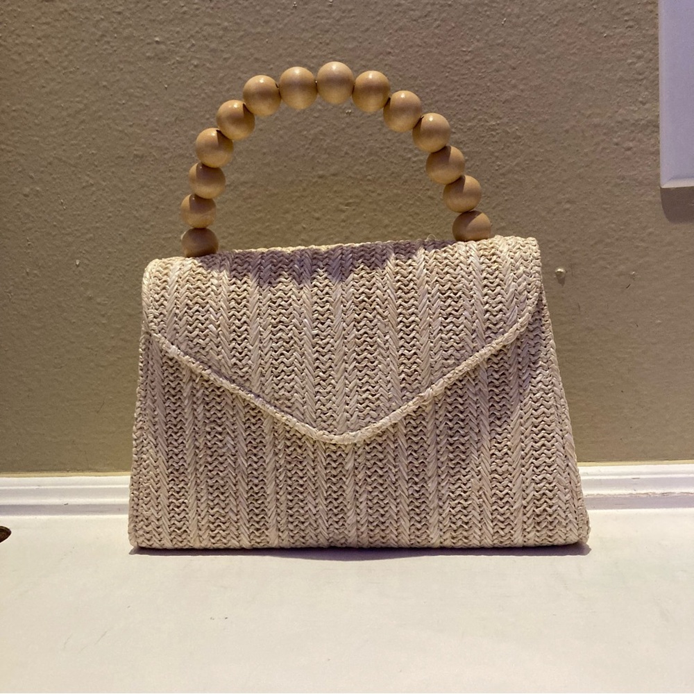 Tan/Brown Handbag w/ gold chain (can be removed and put back on)